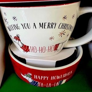 Dachshund Doxie Christmas Mug and Pet Bowl Gift Set